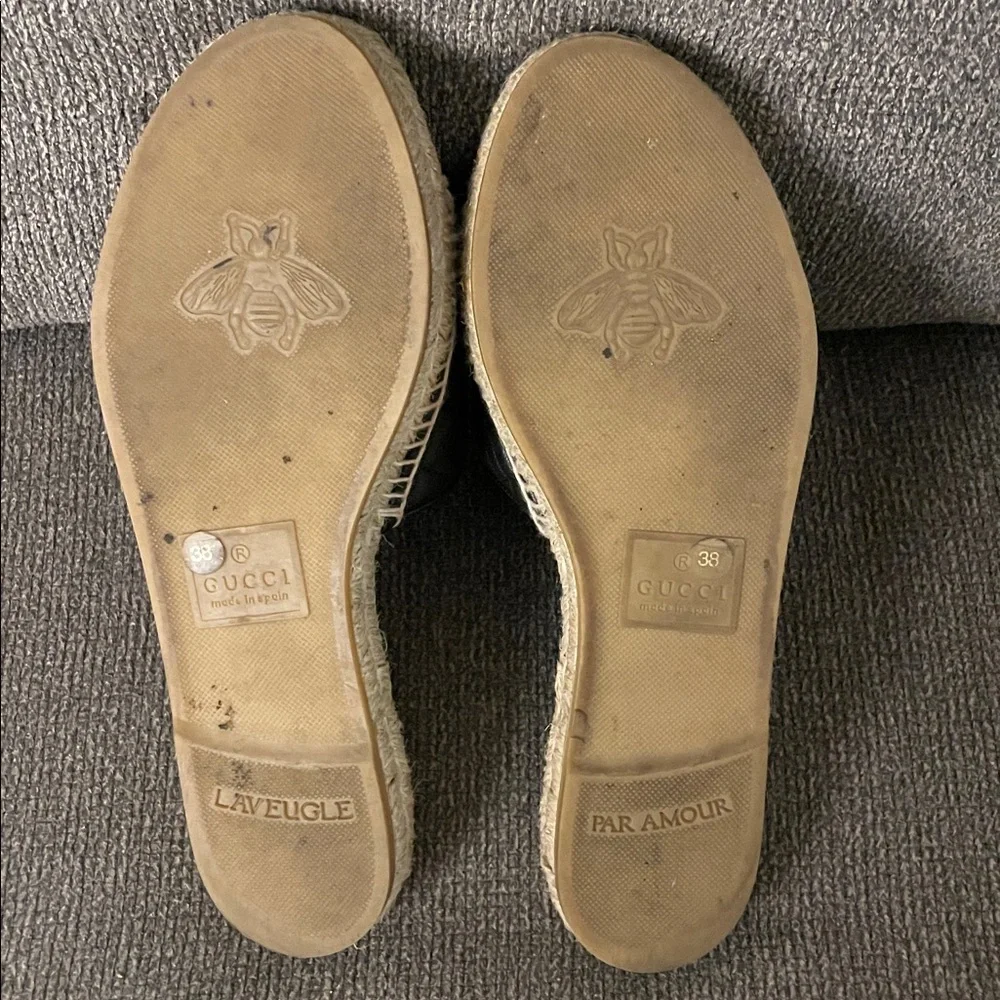 Gucci Black and Gold Women's Shoes